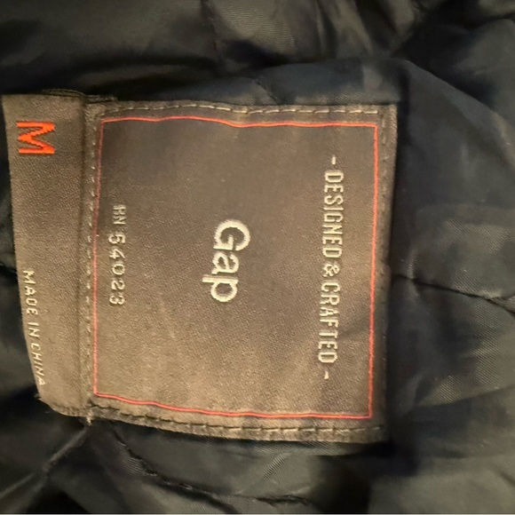 GAP Men's Classic Black Peacoat Wool Blend SZ. Medium - Picture 4 of 6